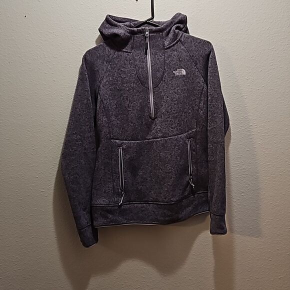 Northgate heather grey 1/2 zip front hoodie size medium - Picture 1 of 6